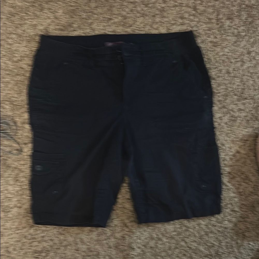 Women's rich dark navy blue cargo style  Shorts